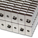 Neodymium magnets 20x10x3 with counterbore North...