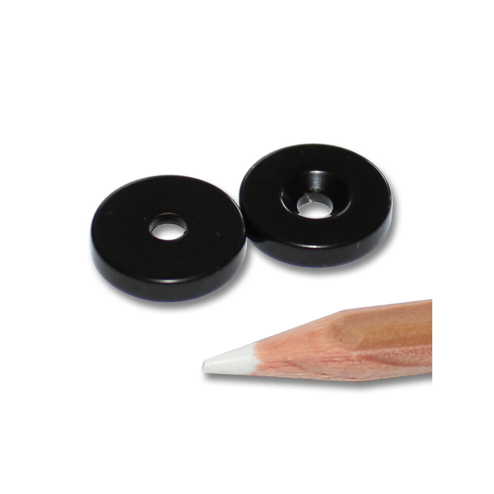 Neodym Magnete 15x3,5x3 mm NdFeB N45 NORD Senkung EPOXY