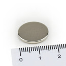 Neodym Magnete Ø16,5x1,5 mm N45 - Selbstklebend Polsterschaum