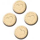 Magnetic pinboard Leather Heart 40x30 cm incl. 4 magnets
