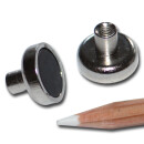 Hartferrit Flachgreifer 16x5 mm mit Gewindebuchse M4x7mm