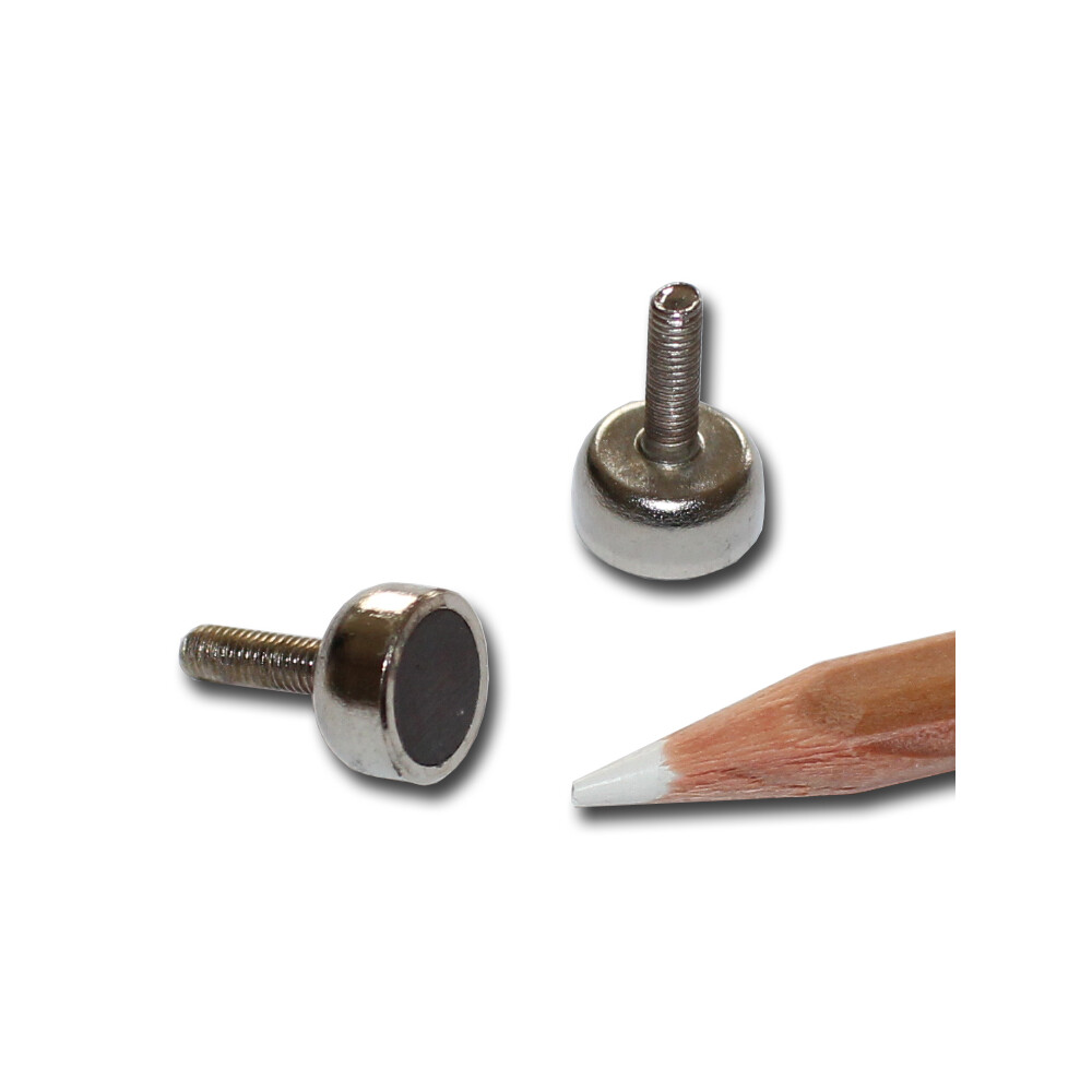 Hartferrit Flachgreifer 10x5 mm mit Auengewinde M3x7mm