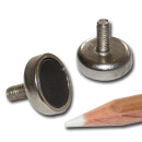 Hartferrit Flachgreifer 16x5 mm mit Auengewinde M4x7mm