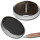 Hard ferrite flat pot magnets Ø 48 x 11,5 mm, with threaded neck M8x10mm - 18 kg / 180 N