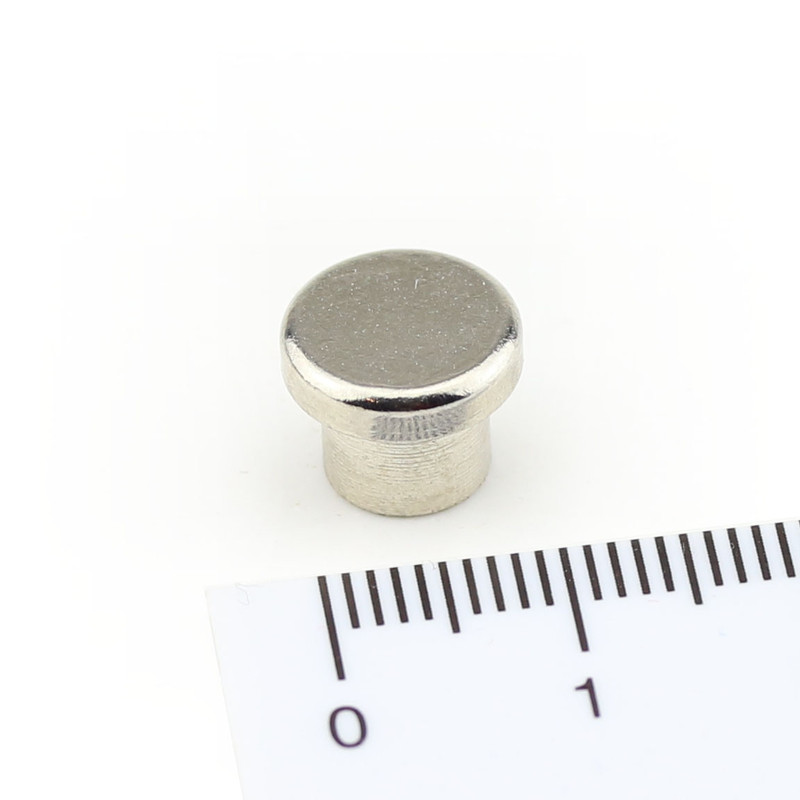 Neodym Memomagnete aus Stahl Ø10x8 mm