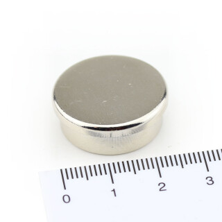 Neodym Memomagnete aus Stahl Ø25x9 mm