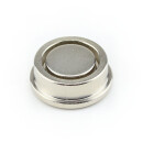 Neodym Memomagnete aus Stahl Ø25x9 mm - hält ca. 14 kg