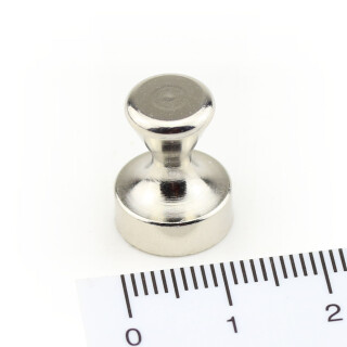 Memo magnet with steel case Ø 12 x 16 mm Neodymium - holds approx. 4,5 kg