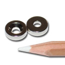 Neodymium magnets 10x3,5x3 with counterbore south NdFeB N40 - pull force 700 g -