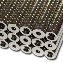Neodymium magnets 10x3,5x3 with counterbore south NdFeB N40 - pull force 700 g -