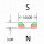 Neodym Magnete Ø10xØ3,5x3 mm NdFeB N40 SÜD Senkung EPOXY