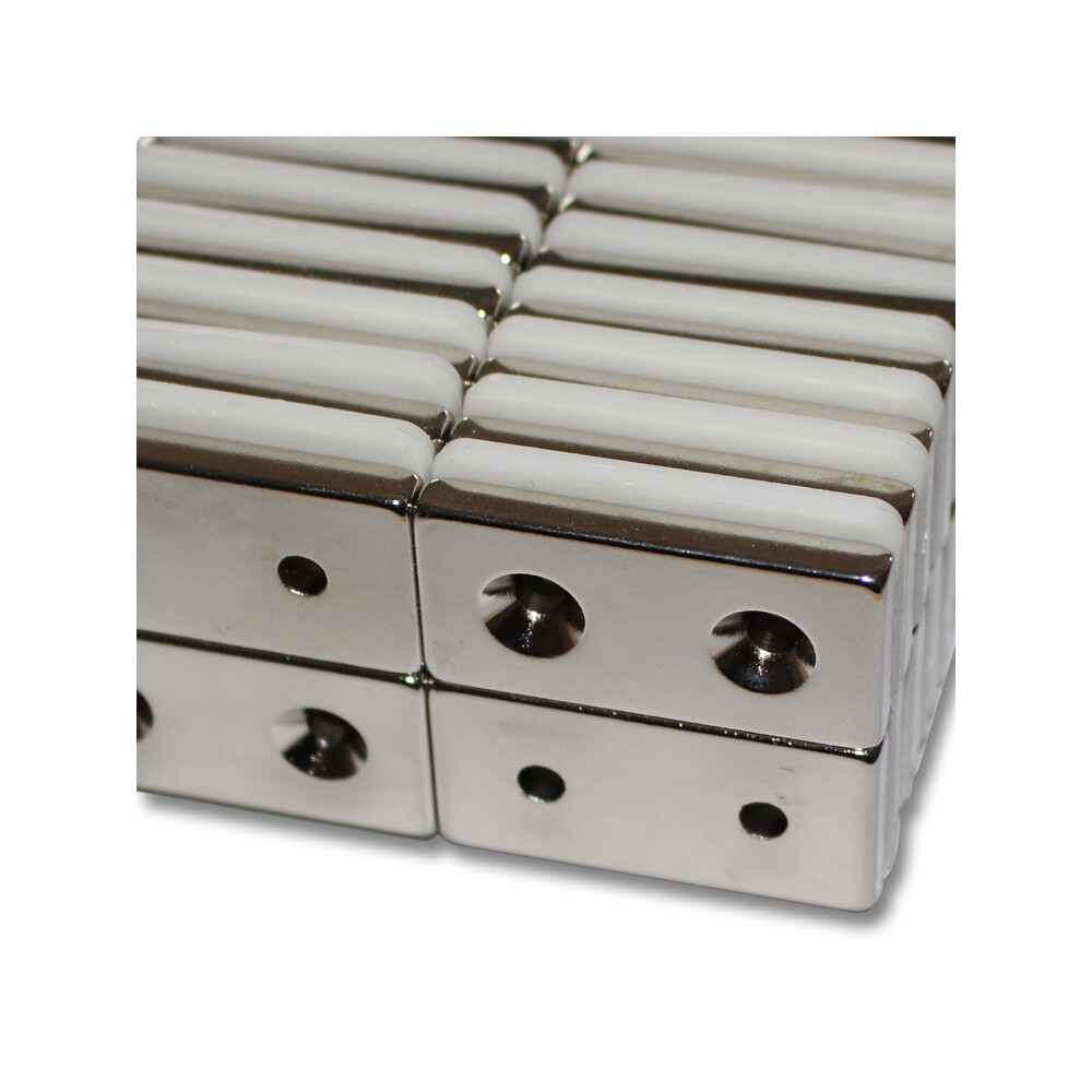Quadermagnet 20,0 x 3,5 x 16,0 mm N35 Nickel - hält 4,1 kg Quadermagnet 20,0 x 3,5 x 16,0 mm N35 Nickel - hält 4,1 kg