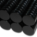 Neodymium Magnets Ø25x6 N35 EpoxyBlack - pull force 20 kg -