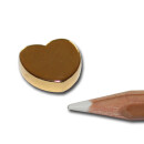 Neodymium magnet heart golden