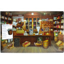 Magnetic pinboard Old Merchants Store 60x40 cm incl. 8...