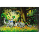 Magnetic pinboard Jungle 60x40 cm incl. 8 magnets