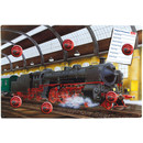Magnetic pinboard Strem locomotive 60x40 cm incl. 6 magnets