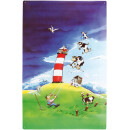 Magnetic pinboard Flying Cows 60x40 cm incl. 8 magnets