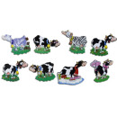 Magnetic pinboard Flying Cows 60x40 cm incl. 8 magnets