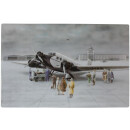 Motiv Magnetpinnwand Flugzeug Junkers JU52 60x40 cm inkl. 8 Magnete