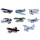 Magnetic pinboard Aeroplane Junkers JU52 60x40 cm incl. 8 magnets