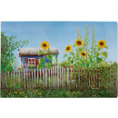 Motiv Magnetpinnwand Gartenlaube 60x40 cm inkl. 8 Magnete