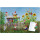 Motiv Magnetpinnwand Gartenlaube 60x40 cm inkl. 8 Magnete