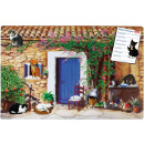 Magnetic pinboard Cat Farmhouse 60x40 cm incl. 8 magnets