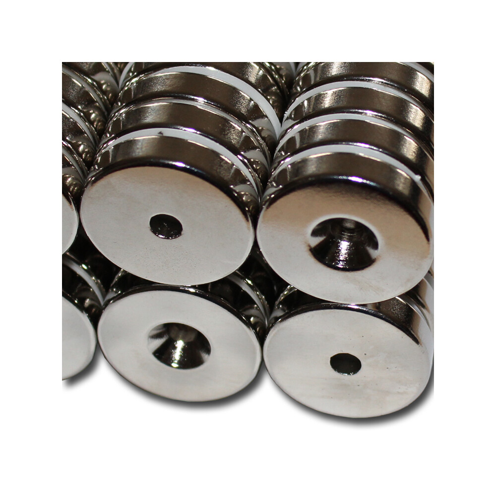 30x3 Ring Scheibe Loch Magnete 2pcs starke Neodym 30mm x 3mm mit 5mm Loch NdFeB 