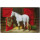 Magnetic pinboard Riding Stable / White Horse 60x40 cm incl. 8 magnets