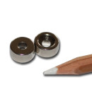 Neodymium magnets 10x3,5x5 with counterbore North NdFeB N40 - pull force 1 kg -