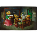Magnetic pinboard Teddy School 60x40 cm incl. 8 magnets
