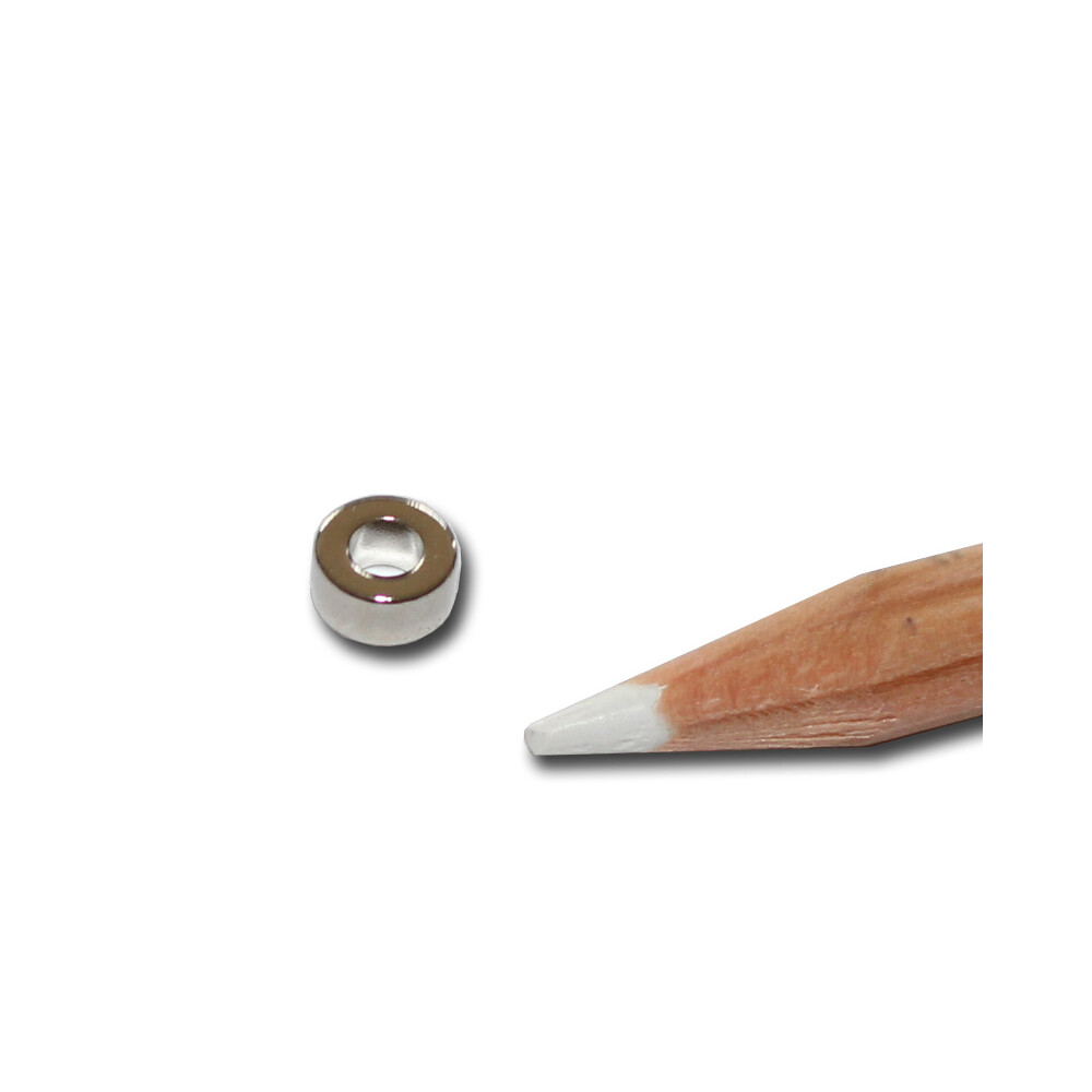 Neodym Ringmagnete 6x3x3 mm NdFeB N45