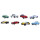 Magnetic pinboard Triumph Sports Car 60x40 cm incl. 8 magnets