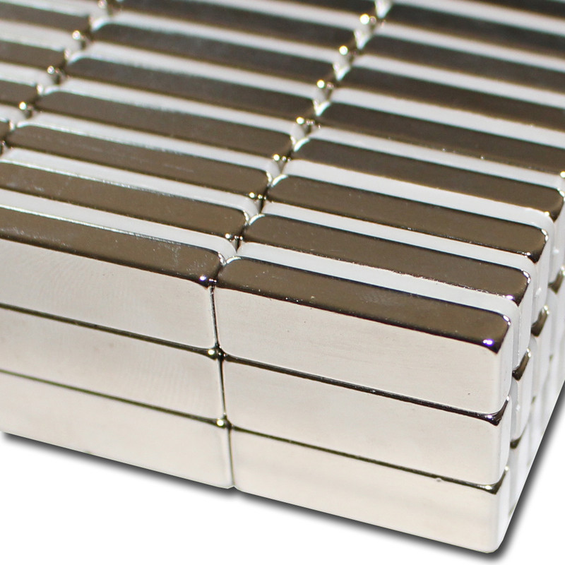 Neodym Quadermagnet vernickelt 50x25x10mm Grade N45 Supermagnet Magnet Stark 