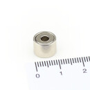 Neodymium flat pot magnets Ø 10 x 7 mm, with...