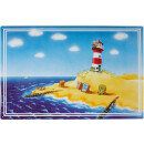 Motiv Magnetpinnwand Urlaub / Strand 60x40 cm inkl. 8...