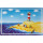 Magnetic pinboard Holiday / Beach 60x40 cm incl. 8 magnets