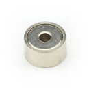 Neodymium flat pot magnets Ø 13 x 8 mm, with internal thread - 3 kg / 30 N