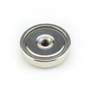 Neodymium flat pot magnets Ø 25 x 7 mm, with...