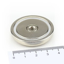 Neodymium flat pot magnets Ø 40 x 8 mm, with...