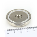 Neodymium flat pot magnets Ø 40 x 8 mm, with...