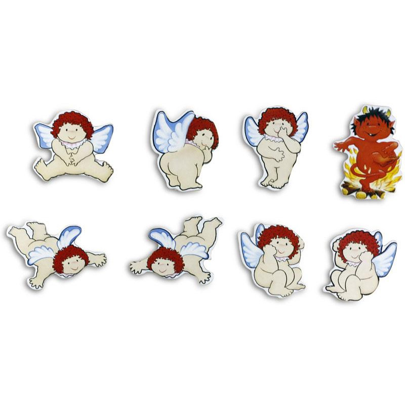 Pinboard Magnets Angels & Devils Set with 8 pcs.