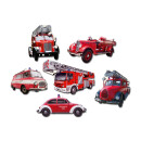 Pinnwandmagnete "Feuerwehrautos" 6er Set...