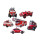 Pinnwandmagnete "Feuerwehrautos" 6er Set Magnetpins