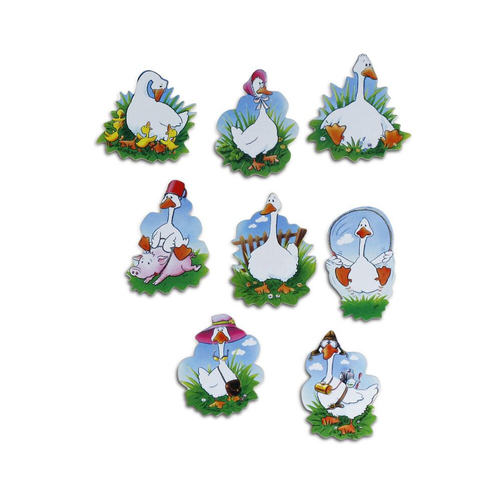 Pinnwandmagnete Gnse 8er Set Magnetpins