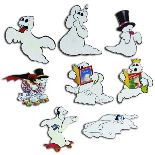 Pinboard Magnets "Ghosts" Set with 8 pcs.