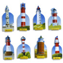 Pinboard Magnets "Lighthouses" Set with 8 pcs.