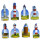 Pinboard Magnets "Lighthouses" Set with 8 pcs.