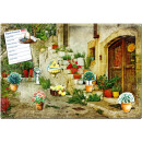 Magnetic pinboard Mediterranean Stairway 60x40 cm incl. 8...